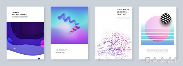 بروشور-فوق-العاده-Minimal-brochure-templates-with-geometric-colorful-patterns_6032081