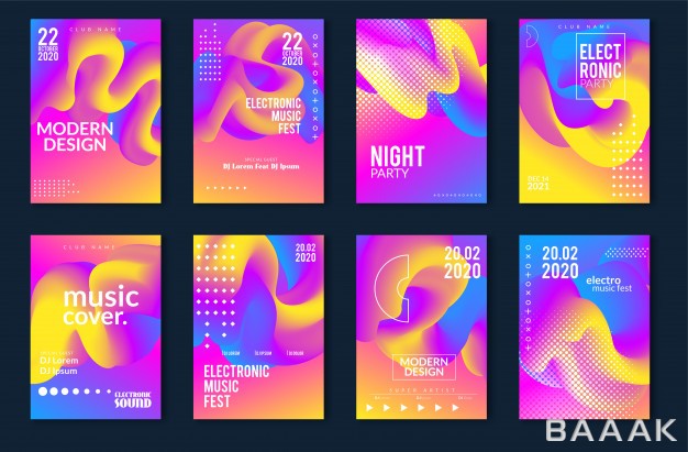 پس-زمینه-جذاب-Electronic-music-festival-minimal-poster-design-modern-colorful-dotted-lines-background-flyer-cover-vector-illustration_791128035