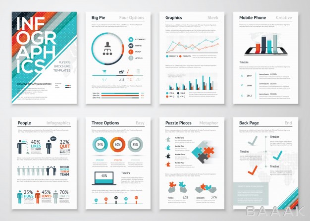 اینفوگرافیک-زیبا-و-خاص-Infographic-flyer-brochure-elements-business-data-visualization_1372678