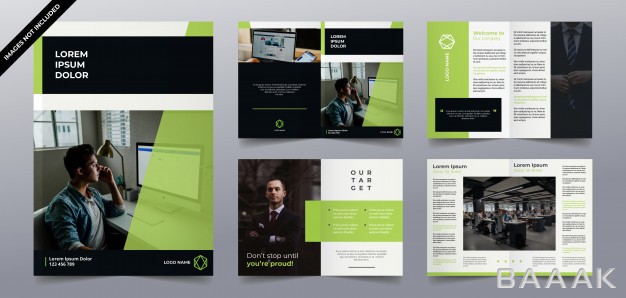 بروشور-خاص-Modern-green-technology-brochure-pages-design_5548181
