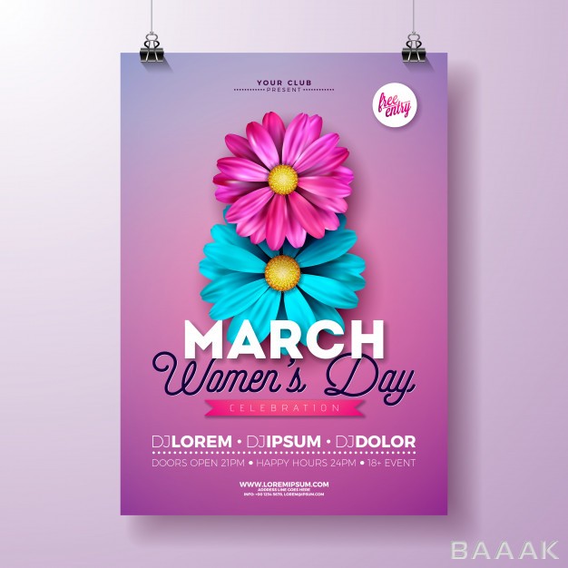 پس-زمینه-زیبا-و-خاص-Women-s-day-party-flyer-with-flowers-pink-background_663009112