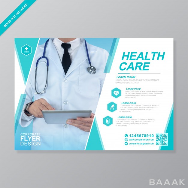 تراکت-مدرن-و-خلاقانه-Corporate-healthcare-medical-cover-a4-flyer-design-template_758923375