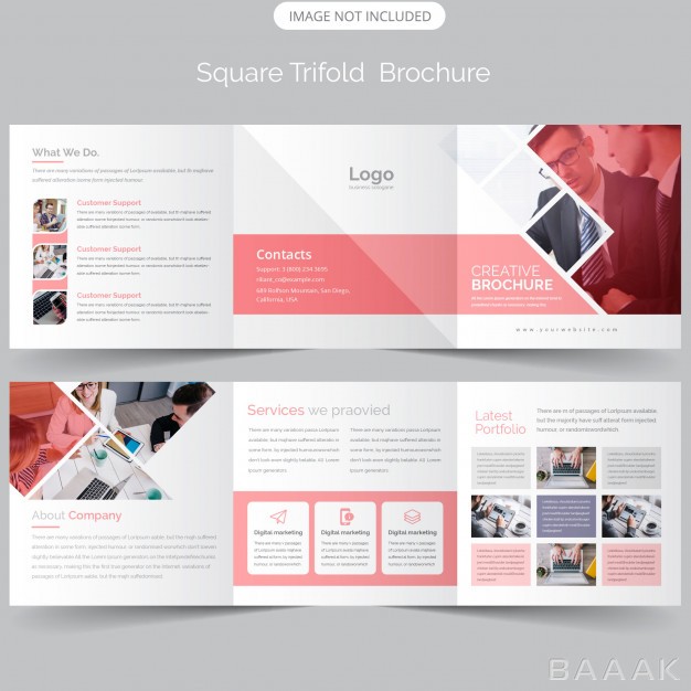بروشور-پرکاربرد-Square-trifold-brochure-template_3833463