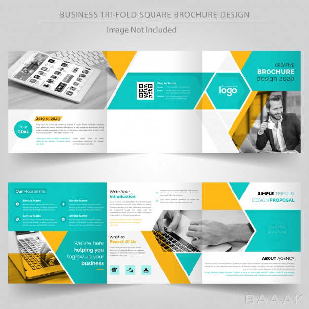 بروشور-زیبا-و-جذاب-Square-trifold-business-brochure-design-template_199871135