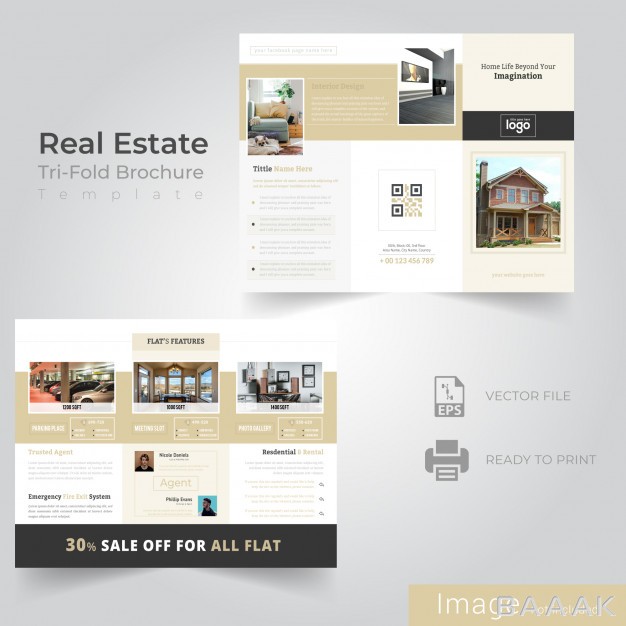 بروشور-خاص-Tri-fold-brochure-design-real-estate-company_3545393