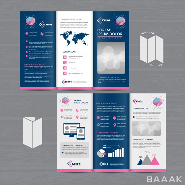 تراکت-پرکاربرد-Brochure-business-tri-fold-leaflet-flyer-vector-design_964877959