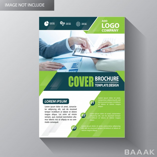 بروشور-جذاب-Brochure-layout-annual-report-poster-flyer-with-geometric-shape_3354918
