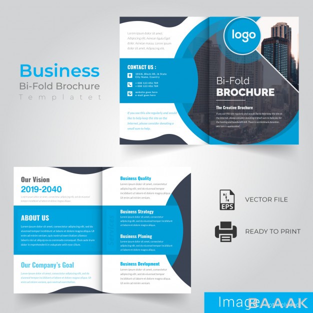 بروشور-خاص-و-خلاقانه-Business-bi-fold-brochure_2812567