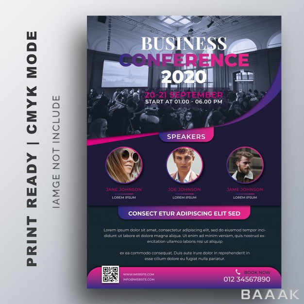 تراکت-جذاب-و-مدرن-Business-conference-flyer-creative-design-template_771158287