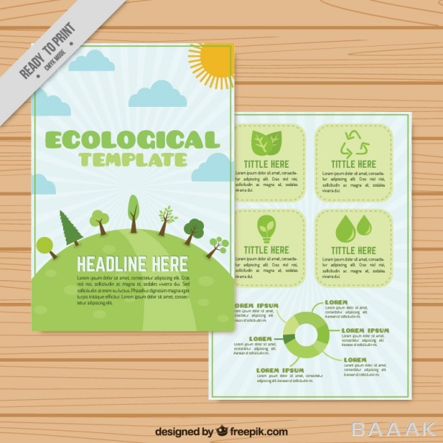 تراکت-خلاقانه-Ecological-flyer-template_395714591