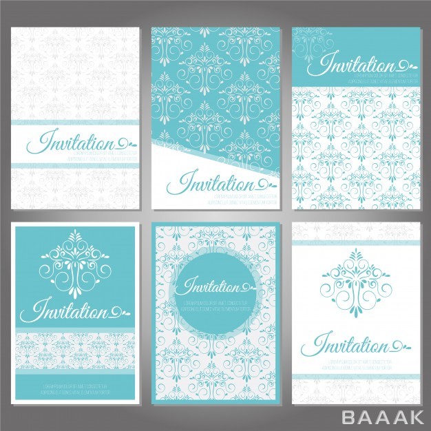 تراکت-پرکاربرد-Set-vector-cards-wedding-invitation-poster-brochure-anniversary-banner-cover-postcard-flyer-greeting-cards_824075125