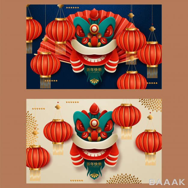 تراکت-خلاقانه-Chinese-new-year-rat-set-vector-banners-posters-leaflet-flyers_307527153