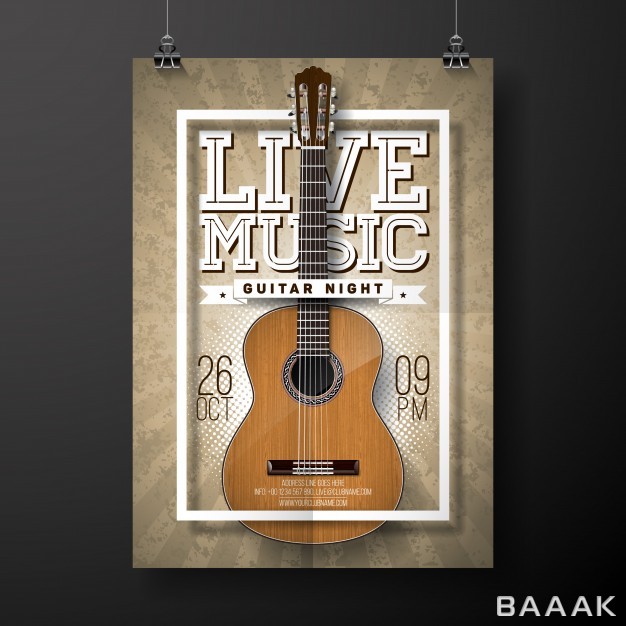 پس-زمینه-زیبا-و-جذاب-Live-music-flyer-design-with-acoustic-guitar-grunge-background-vector-illustration_752431853