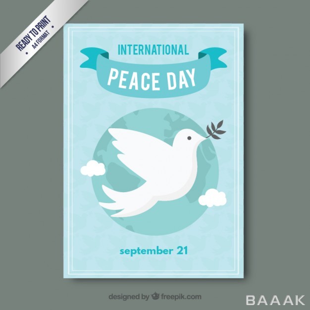 تراکت-مدرن-و-خلاقانه-International-peace-day-flyer_225869190