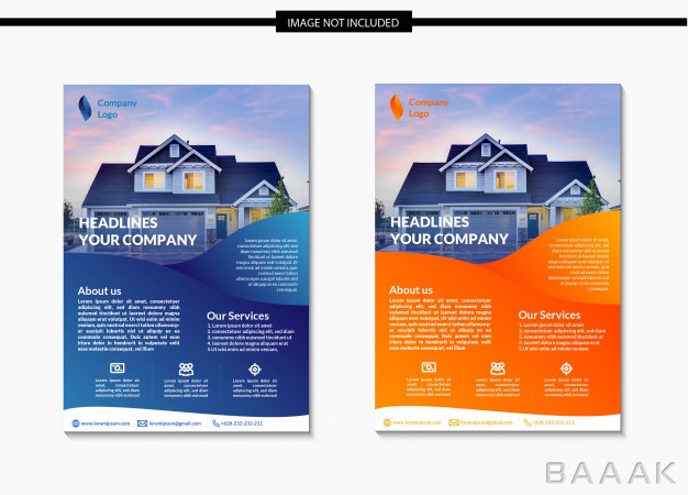تراکت-خلاقانه-Modern-gradient-real-estate-flyer-template-design_655929709