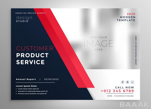 تراکت-خلاقانه-Modern-red-business-presentation-flyer-template_895607050