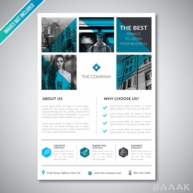 تراکت-زیبا-و-خاص-Corporate-business-flyer-template-simple-clean-blue_212546995