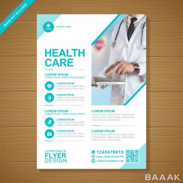 تراکت-خلاقانه-Corporate-healthcare-medical-cover-a4-flyer-design-template_902837590
