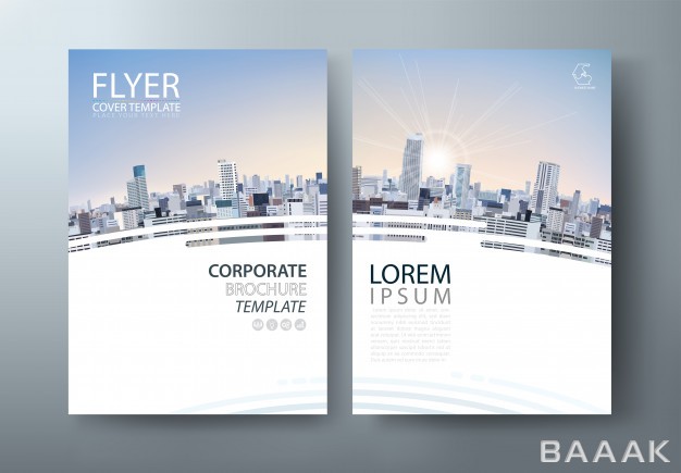 تراکت-خاص-و-مدرن-Business-cover-flyer-template-layout-a4-size_351264526