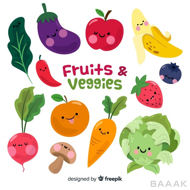 پس-زمینه-جذاب-Hand-drawn-vegetables-fruits-background_443398100