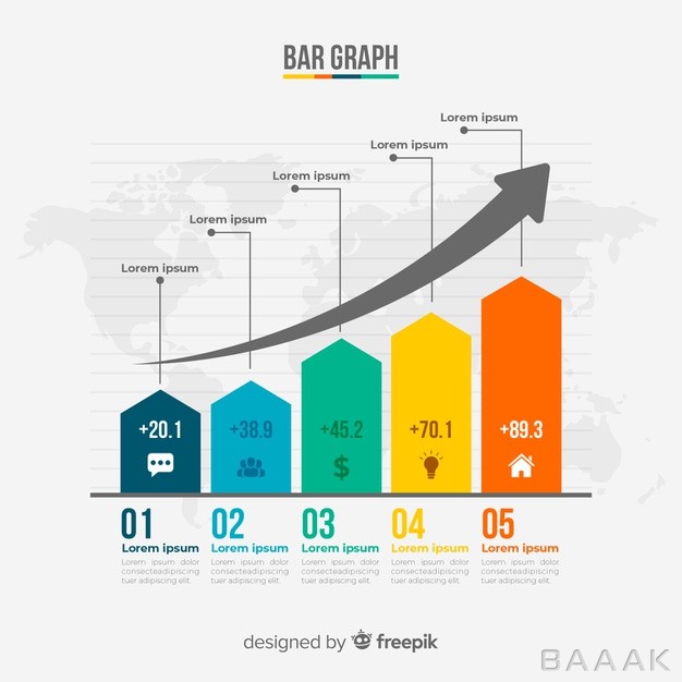 اینفوگرافیک-خاص-و-خلاقانه-Bar-chart-infographic_4393270