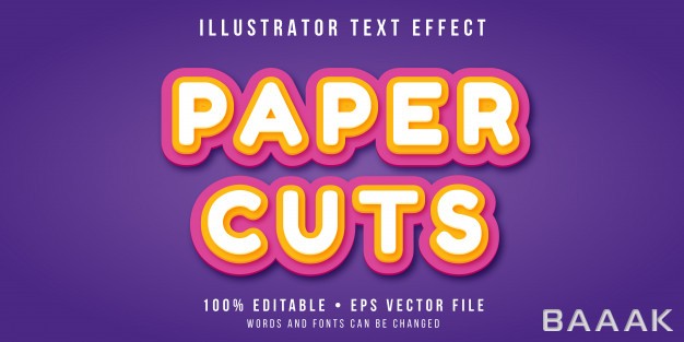 افکت-متن-جذاب-و-مدرن-Editable-text-effect-paper-cut-style_530157209