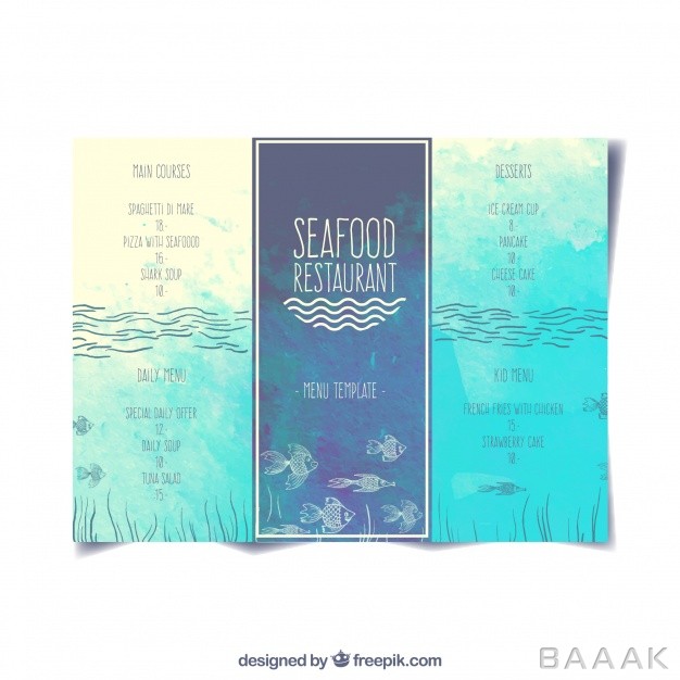 منو-خلاقانه-Seafood-restaurant-menu_288929355