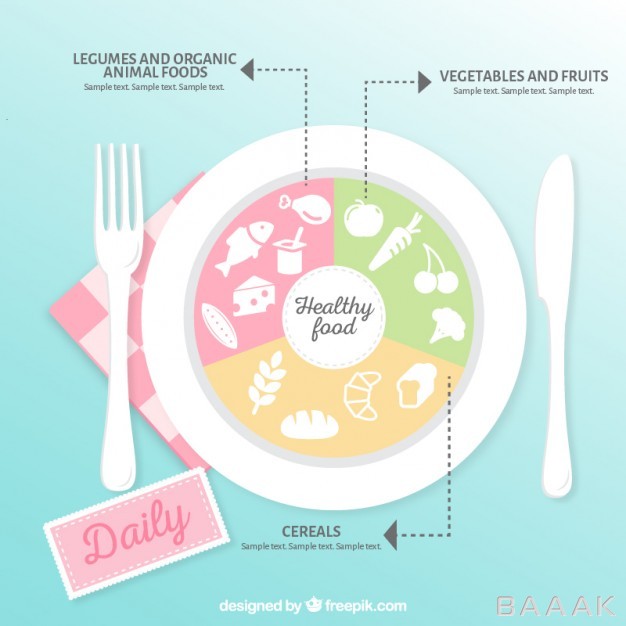 اینفوگرافیک-خلاقانه-Healthy-food-infographic_788045