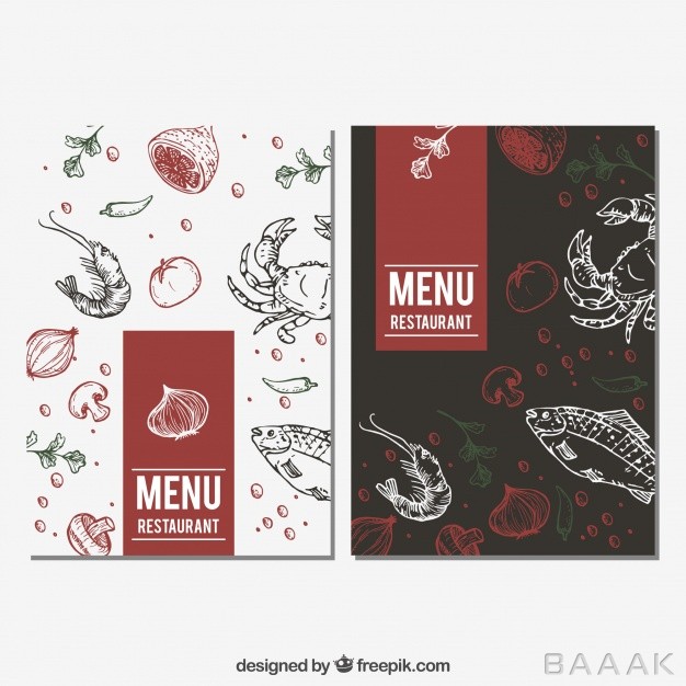 منو-زیبا-Restaurant-menu-with-food-sketches_147886618