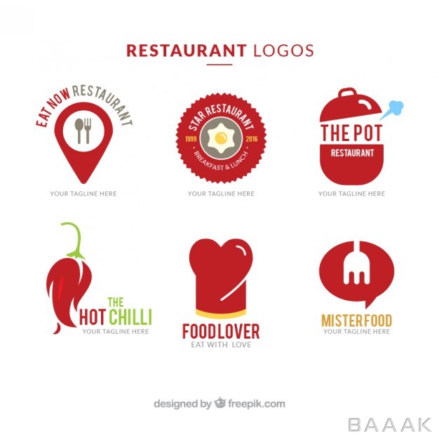 لوگو-پرکاربرد-Restaurant-red-logos_841289