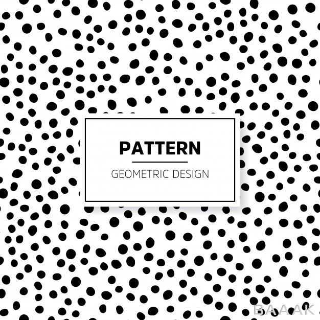 پترن-خاص-و-خلاقانه-Black-white-doodle-pattern-with-dots_411155395