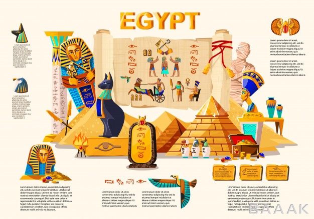 اینفوگرافیک-مدرن-و-خلاقانه-Ancient-egypt-infographic-travel_5743097