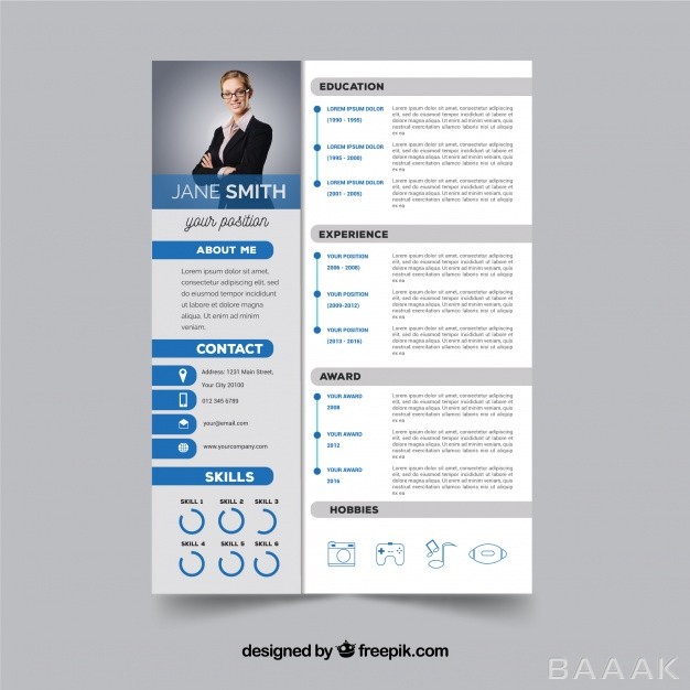 قالب-رزومه-خاص-و-خلاقانه-Modern-resume-template_283362645