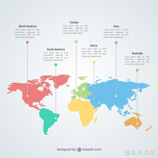 اینفوگرافیک-جذاب-و-مدرن-World-map-infographic-template_788326