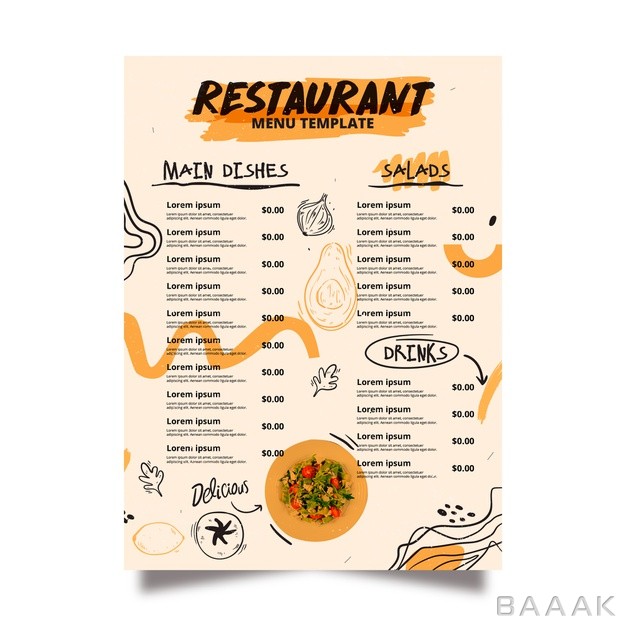 منو-زیبا-Traditional-restaurant-menu-template_677156976