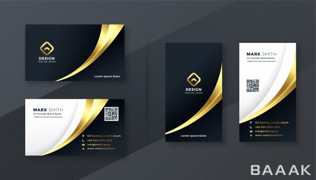 کارت-ویزیت-مدرن-و-جذاب-Luxury-golden-business-card-template-set_6868436