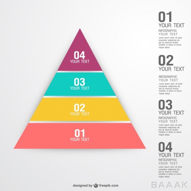 اینفوگرافیک-پرکاربرد-Pyramid-concept-infographic_713172