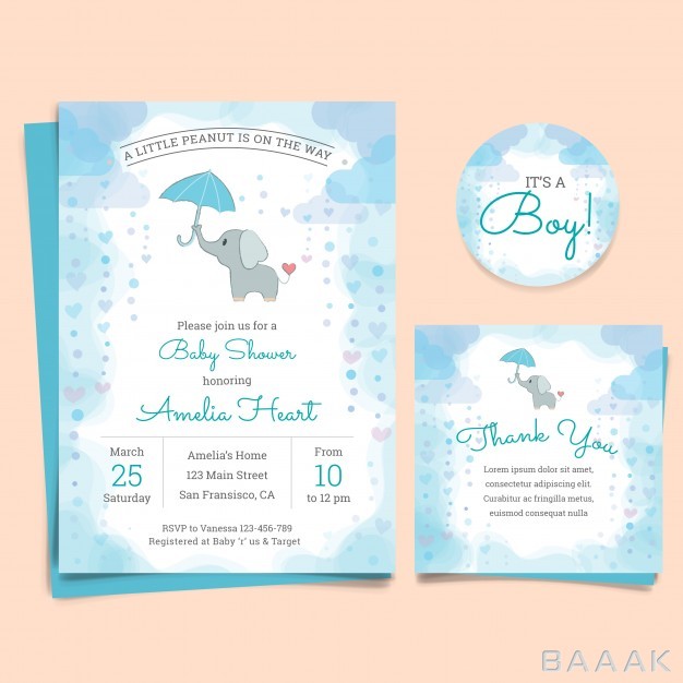 کارت-دعوت-زیبا-و-جذاب-Baby-shower-invitation-card-with-elephant_706502492