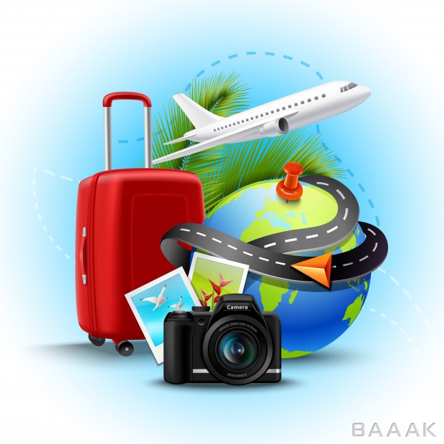 پس-زمینه-جذاب-و-مدرن-Vacation-holidays-background-with-realistic-globe-suitcase-photo-camera_676697571