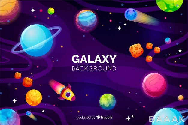 پس-زمینه-جذاب-و-مدرن-Galaxy-background-with-colorful-planets_719704772