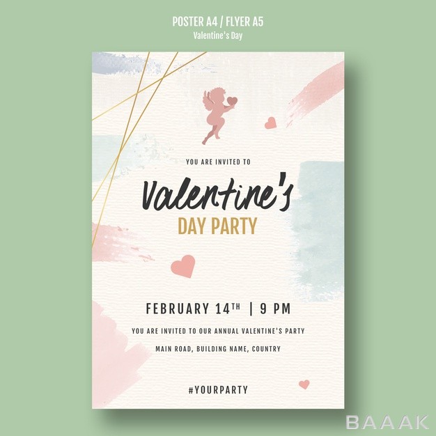 تراکت-خاص-Valentine-s-day-party-flyer-with-angels_528793215