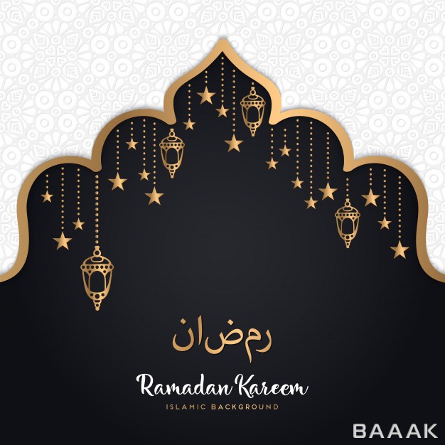 رمضان-زیبا-و-جذاب-Ramadan-kareem-greeting-card-design-with-mandala-art_661622407