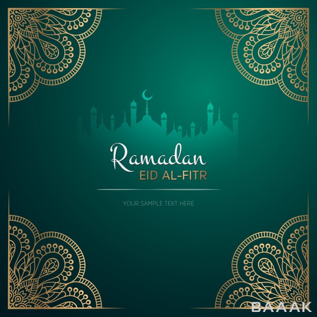 رمضان-مدرن-و-جذاب-Ramadan-kareem-greeting-card-design-with-mandala_601029434