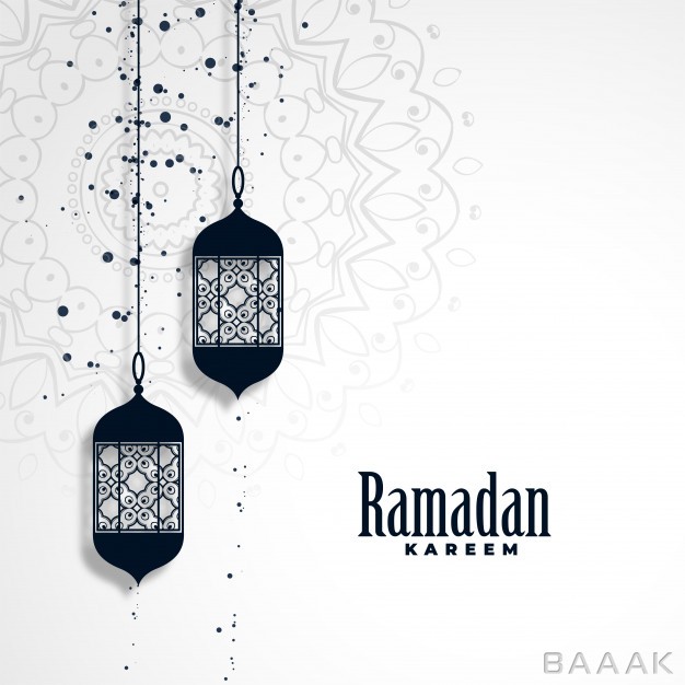 پس-زمینه-خلاقانه-Ramadan-kareem-season-background-with-hanging-lamps_177640531