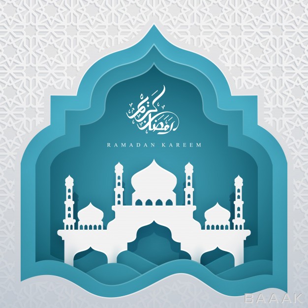 رمضان-زیبا-و-خاص-Ramadan-kareem-with-arabic-calligraphy-mosque_209795992