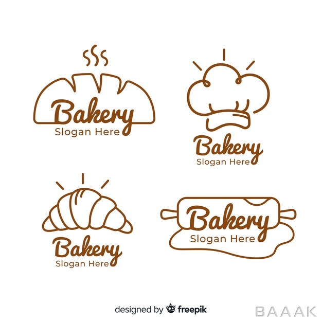 لوگو-زیبا-Hand-drawn-bakery-logos-collection_4158056
