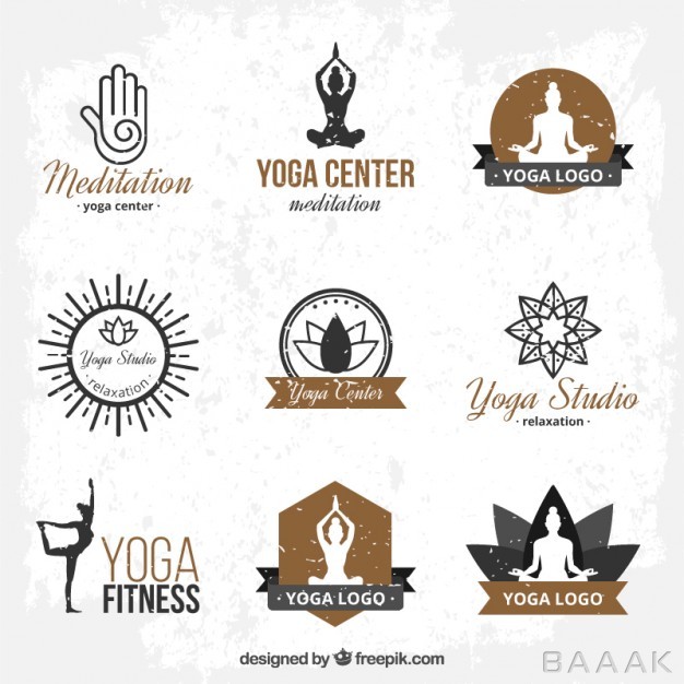 لوگو-مدرن-Hand-drawn-yoga-logo-templates_691127972