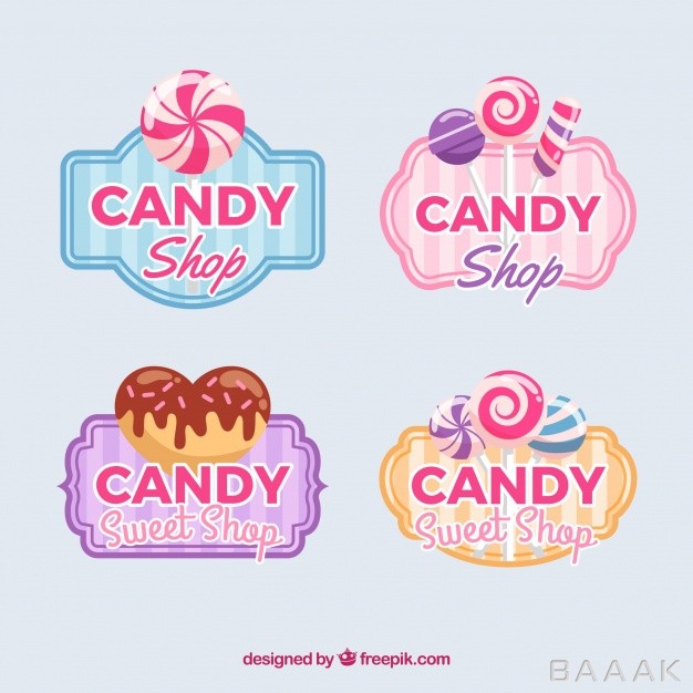 لوگو-مدرن-و-خلاقانه-Candy-shop-logos-collection-companies_2339020