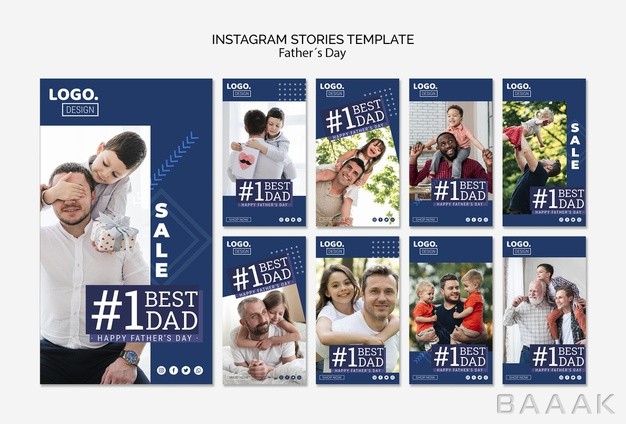 اینستاگرام-زیبا-و-جذاب-Happy-father-s-day-instagram-stories-template_861085382