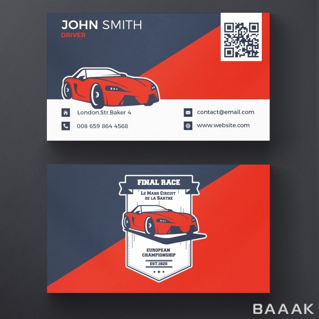 کارت-ویزیت-خلاقانه-Car-racing-business-card_1165147